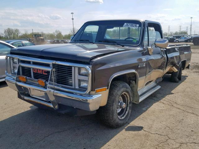 1GTEK14H6FF710953 - 1985 GMC K1500 BROWN photo 2