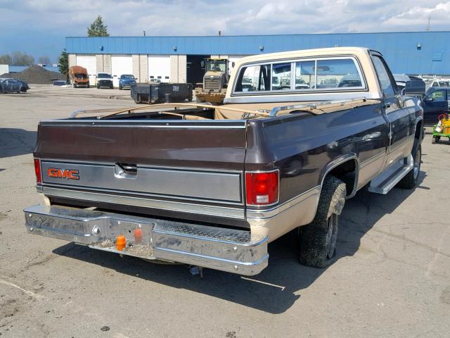 1GTEK14H6FF710953 - 1985 GMC K1500 BROWN photo 4