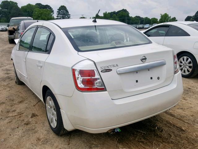 3N1AB6AP5AL605670 - 2010 NISSAN SENTRA 2.0 WHITE photo 3