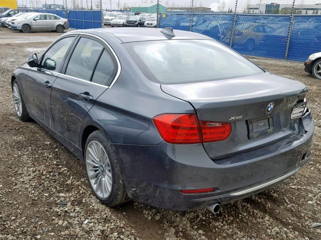 WBA3D5C51EKX99687 - 2014 BMW 328 D GRAY photo 3