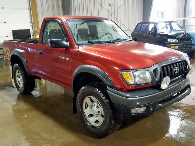 5TEPM62N72Z023602 - 2002 TOYOTA TACOMA RED photo 1