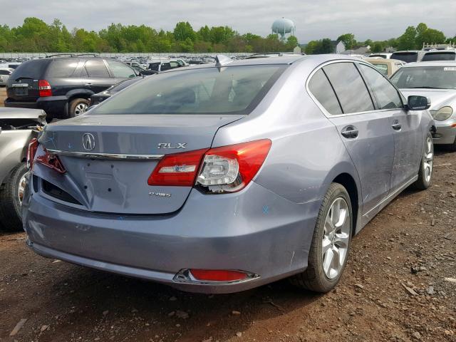 JH4KC1F50EC005065 - 2014 ACURA RLX TECH BLUE photo 4