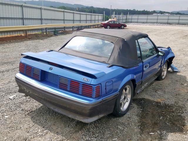 1FABP45E1KF298564 - 1989 FORD MUSTANG GT BLUE photo 4