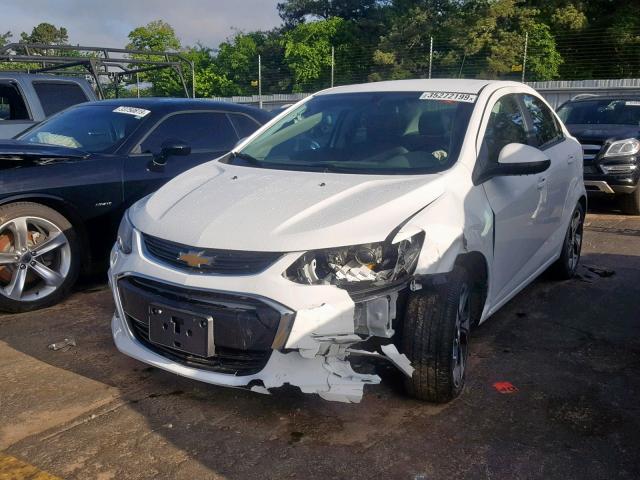 1G1JF5SB9H4149289 - 2017 CHEVROLET SONIC PREM WHITE photo 2