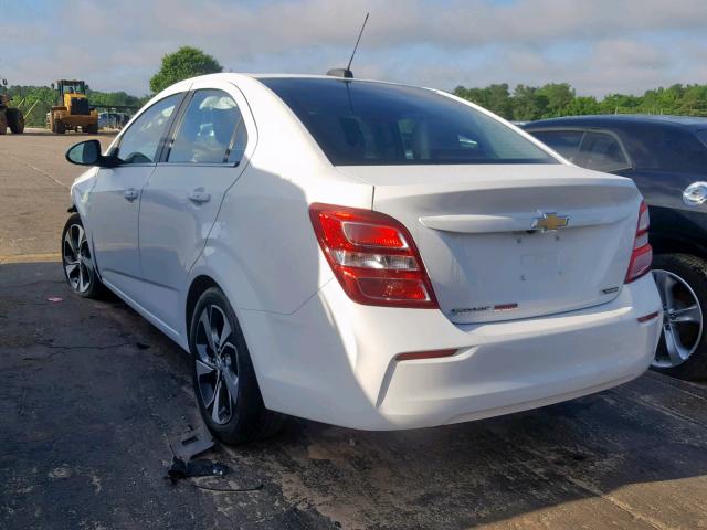 1G1JF5SB9H4149289 - 2017 CHEVROLET SONIC PREM WHITE photo 3