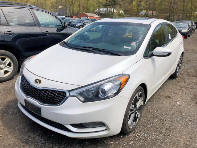 KNAFZ4A89E5099999 - 2014 KIA FORTE EX WHITE photo 4