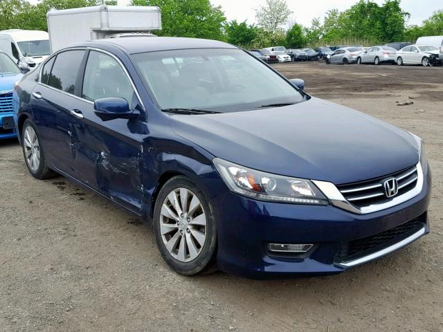 1HGCR2F82DA138488 - 2013 HONDA ACCORD EXL BLUE photo 1