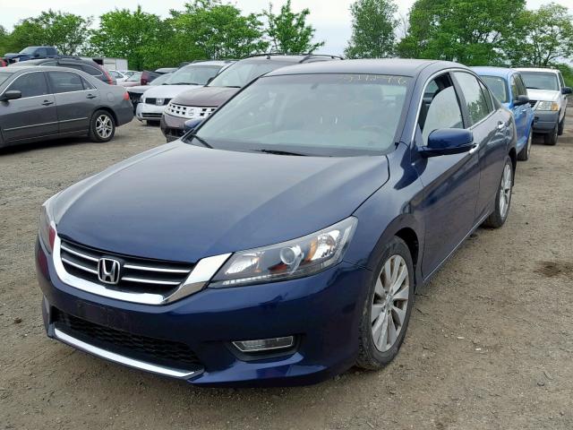 1HGCR2F82DA138488 - 2013 HONDA ACCORD EXL BLUE photo 2