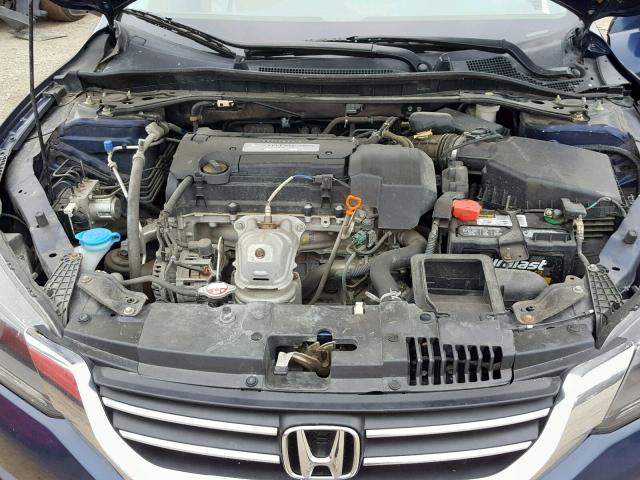 1HGCR2F82DA138488 - 2013 HONDA ACCORD EXL BLUE photo 7