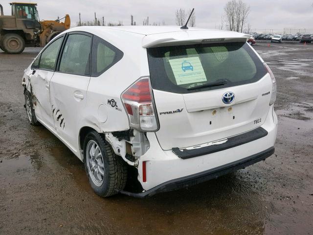 JTDZN3EU2JJ074716 - 2018 TOYOTA PRIUS V WHITE photo 3