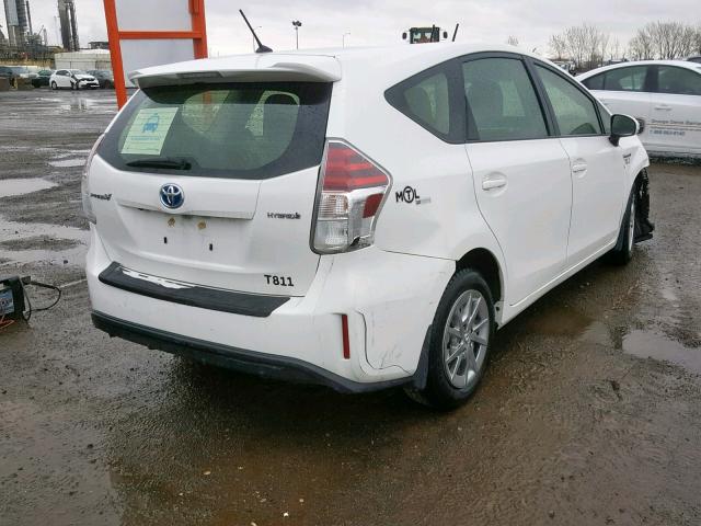 JTDZN3EU2JJ074716 - 2018 TOYOTA PRIUS V WHITE photo 4