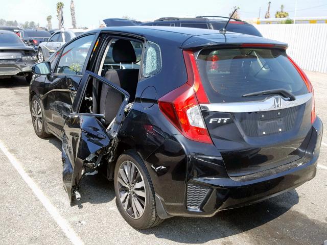 JHMGK5H73HS003688 - 2017 HONDA FIT EX BLACK photo 3