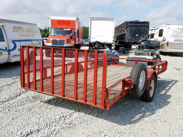 4T0FB1427G1006677 - 2016 UTILITY TRAILER RED photo 4