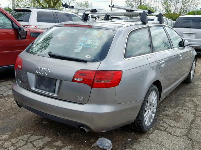 WAUKG94F36N021862 - 2006 AUDI A6 AVANT Q SILVER photo 4