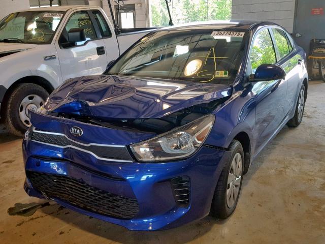 3KPA24AB4KE158034 - 2019 KIA RIO S BLUE photo 2