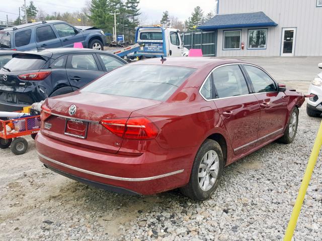 1VWAT7A33GC068814 - 2016 VOLKSWAGEN PASSAT S MAROON photo 4