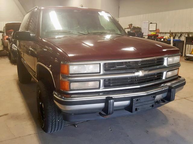 1GNEK18K6RJ365339 - 1994 CHEVROLET BLAZER K15 MAROON photo 1