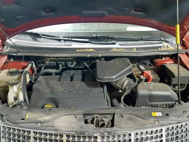 2LMDJ8JC4ABJ12984 - 2010 LINCOLN MKX RED photo 7