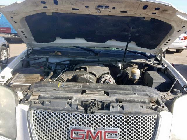 1GKUCMEF6AR108234 - 2010 GMC YUKON XL D WHITE photo 7