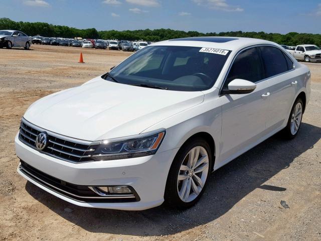 1VWBA7A37JC001490 - 2018 VOLKSWAGEN PASSAT SE WHITE photo 2