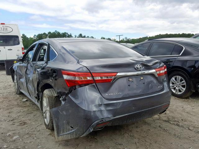 4T1BK1EBXEU131306 - 2014 TOYOTA AVALON BAS GRAY photo 3