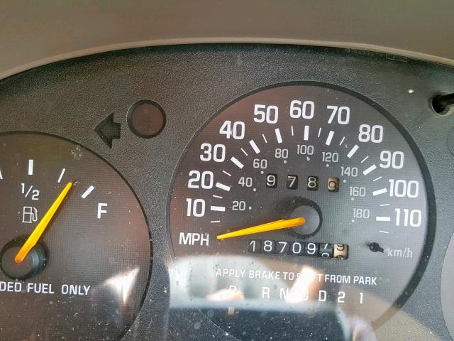 2G1WL52M1X9153073 - 1999 CHEVROLET LUMINA BAS 栗色 照片 8