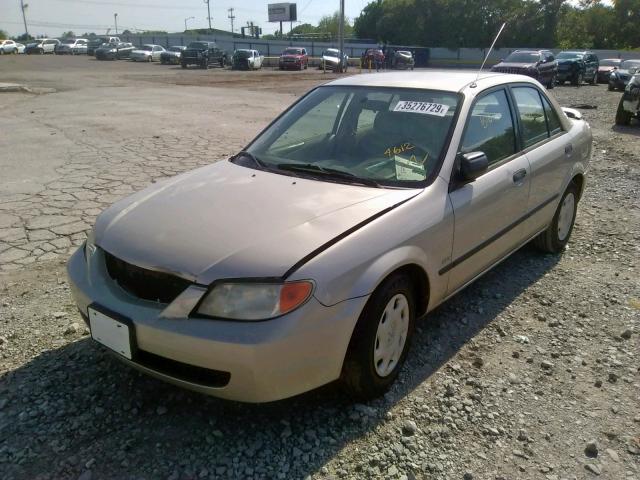 JM1BJ222510434612 - 2001 MAZDA PROTEGE DX TAN photo 2