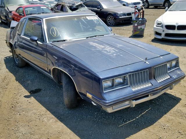 1G3AM47Y4ER350374 - 1984 OLDSMOBILE CUTLASS SU BLUE photo 1