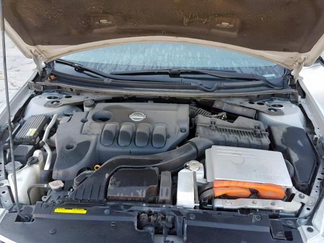 1N4CL2AP9AC129095 - 2010 NISSAN ALTIMA HYB SILVER photo 7