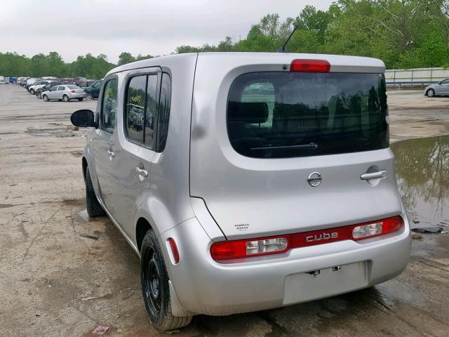 JN8AZ28R59T121910 - 2009 NISSAN CUBE BASE SILVER photo 3