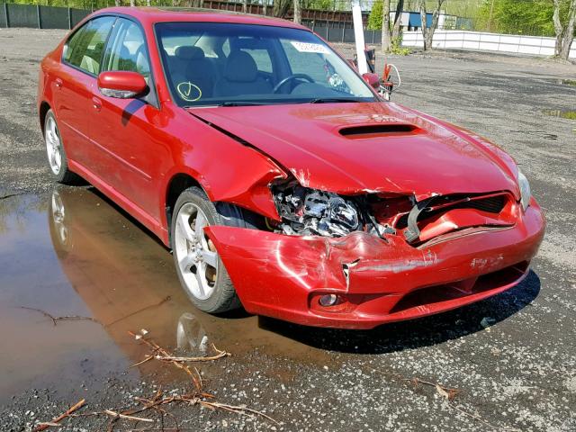 4S3BL676X56225270 - 2005 SUBARU LEGACY GT RED photo 1