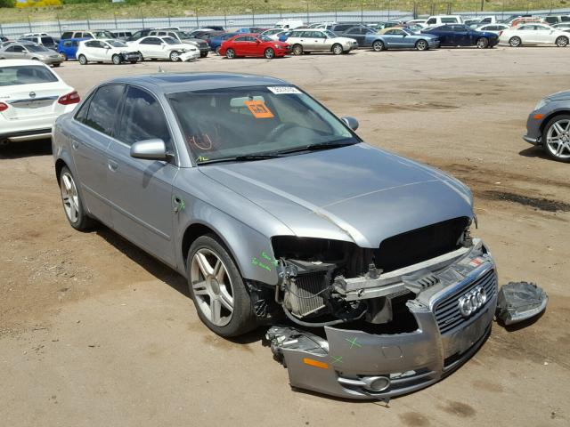 WAUDF78E87A203048 - 2007 AUDI A4 2.0T QU SILVER photo 1