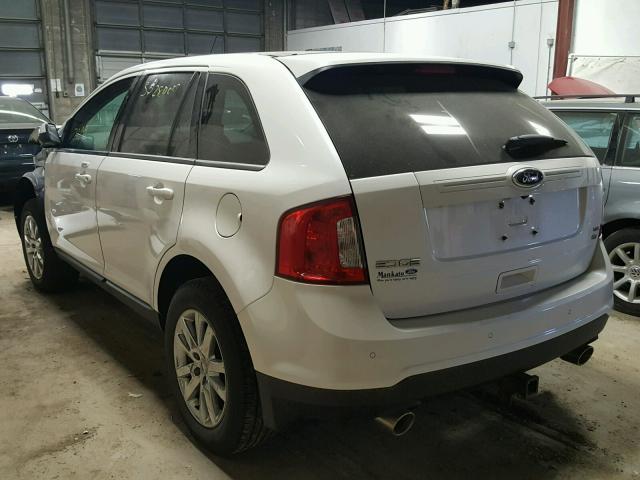 2FMDK4JC8DBB53897 - 2013 FORD EDGE SEL GRAY photo 3