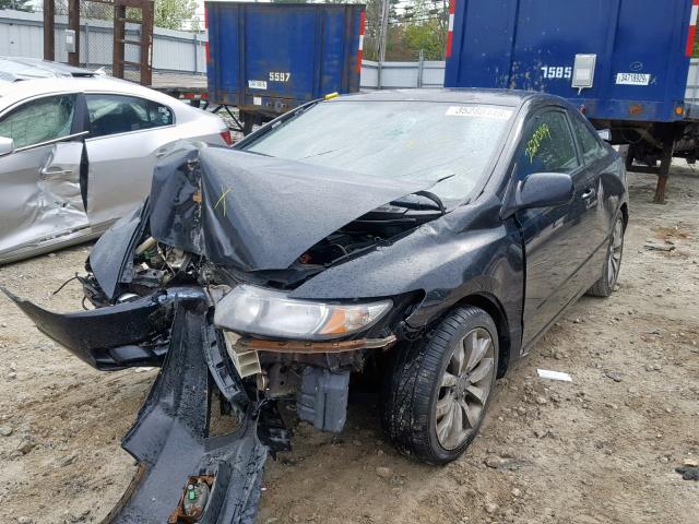 2HGFG21519H704343 - 2009 HONDA CIVIC SI BLACK photo 2