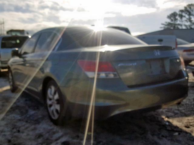 1HGCP26878A017225 - 2008 HONDA ACCORD EXL GREEN photo 3