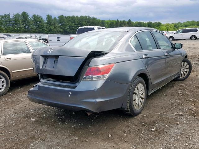 1HGCP26388A058645 - 2008 HONDA ACCORD LX GRAY photo 4