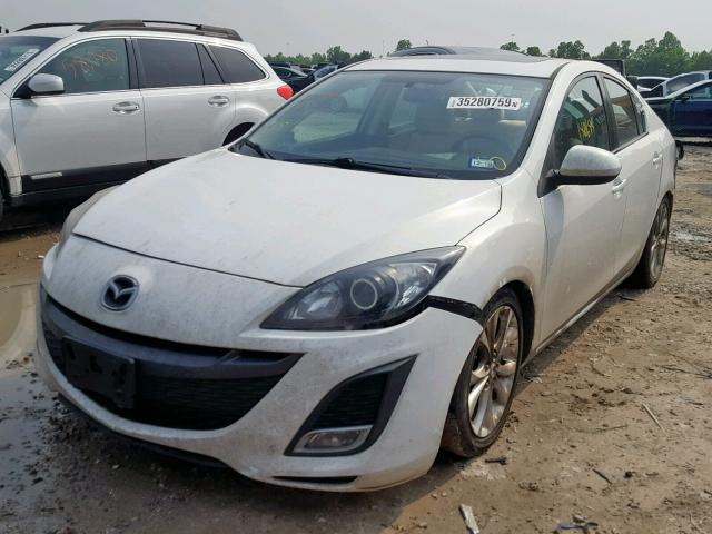 JM1BL1S5XA1347877 - 2010 MAZDA 3 S WHITE photo 2