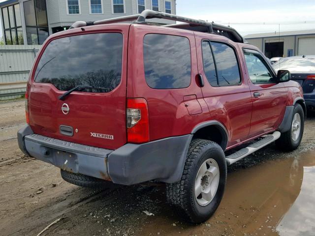 5N1ED28Y02C586289 - 2002 NISSAN XTERRA XE RED photo 4