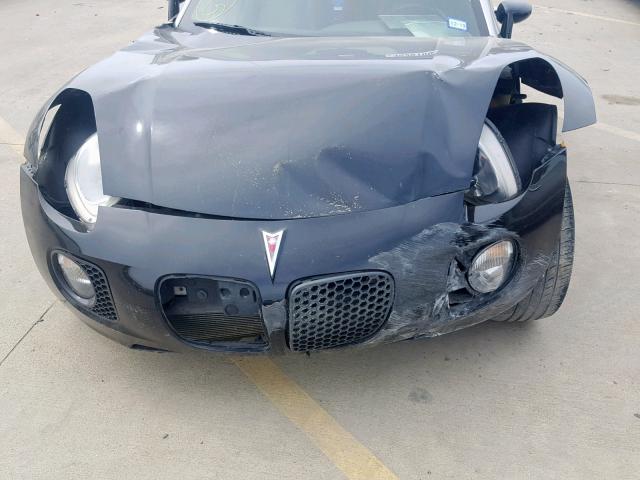 1G2MT35X89Y107428 - 2009 PONTIAC SOLSTICE G BLACK photo 9