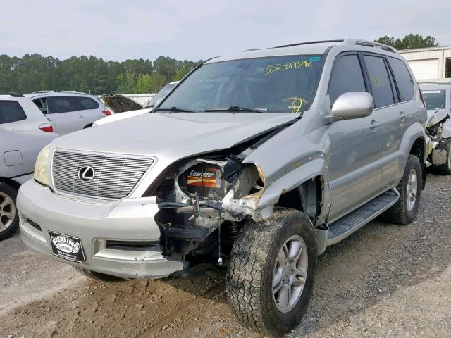 JTJBT20X240026482 - 2004 LEXUS GX 470 SILVER photo 2