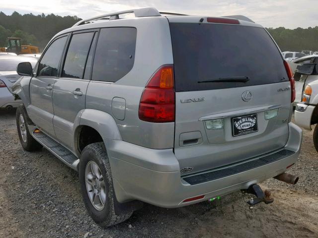 JTJBT20X240026482 - 2004 LEXUS GX 470 SILVER photo 3