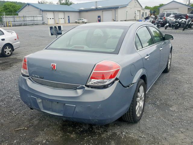 1G8ZV57B59F156360 - 2009 SATURN AURA XR BLUE photo 4