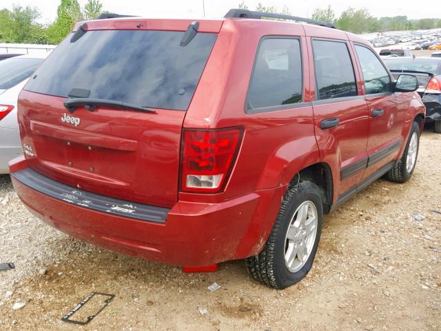 1J4GR48K06C240071 - 2006 JEEP GRAND CHER BURGUNDY photo 4