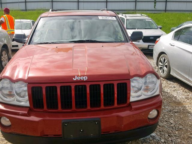 1J4GR48K06C240071 - 2006 JEEP GRAND CHER BURGUNDY photo 7