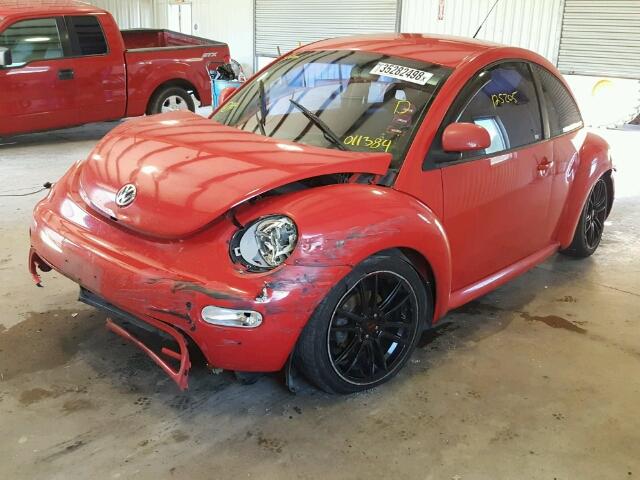 3VWBB61C7WM011384 - 1998 VOLKSWAGEN NEW BEETLE წითელი ფოტო 2