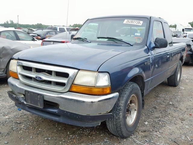 1FTYR14X4YPB65431 - 2000 FORD RANGER SUP BLUE photo 2