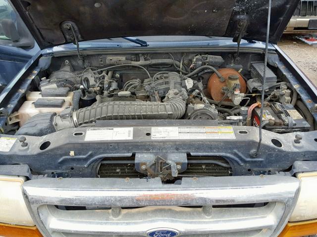 1FTYR14X4YPB65431 - 2000 FORD RANGER SUP BLUE photo 7