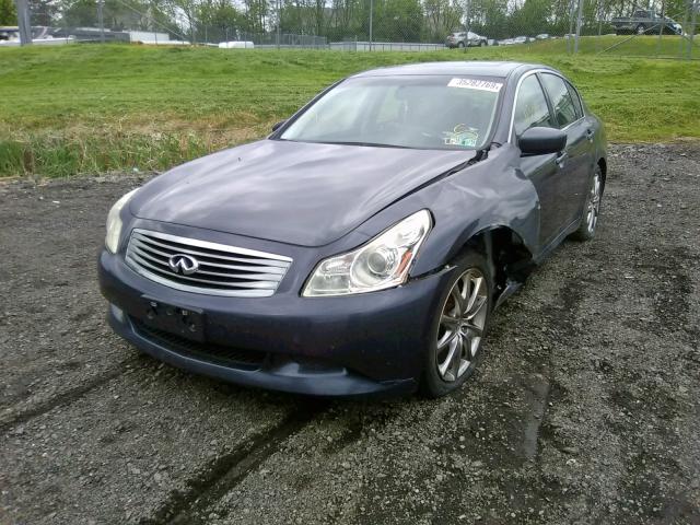 JNKCV61F69M054265 - 2009 INFINITI G37 BLUE photo 2