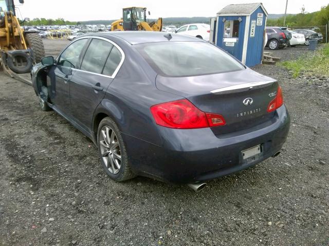 JNKCV61F69M054265 - 2009 INFINITI G37 BLUE photo 3