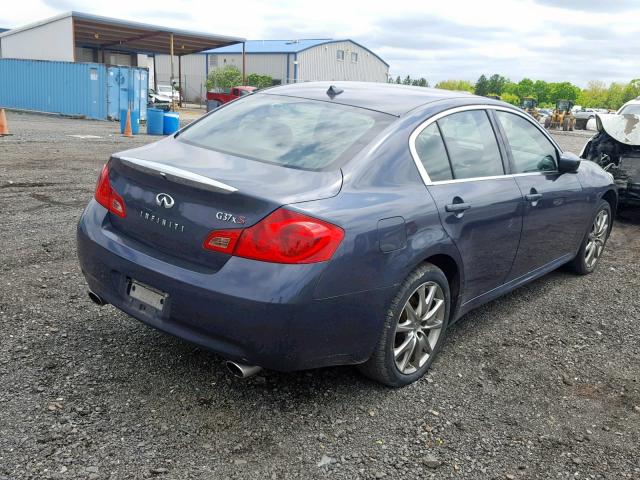 JNKCV61F69M054265 - 2009 INFINITI G37 BLUE photo 4